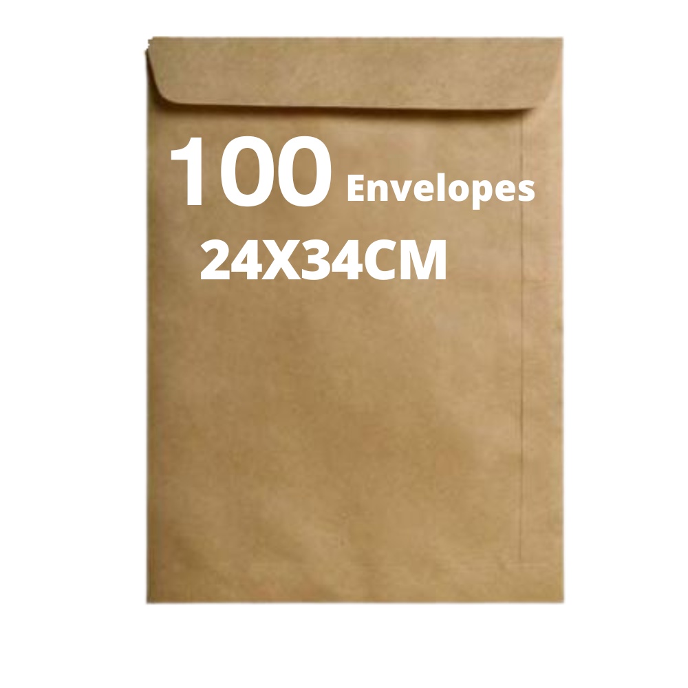 Envelope Ofício 240X340 mm (cabe A4) 100 Unidades 80g Foroni