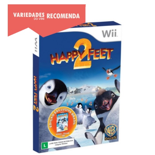 Box Game Happy Feet 2: Edição com Jogo + DVD do filme - Nintendo Wii