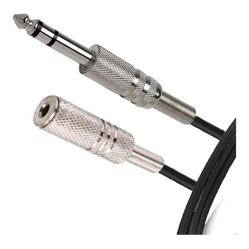 Cabo Extensor P2 Femea P10 Stereo 5 M J2 Fone De Ouvido.