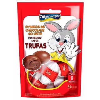 Ovinhos de Páscoa Chocolate ao Leite com Recheio de Trufas Montevérgine 85g