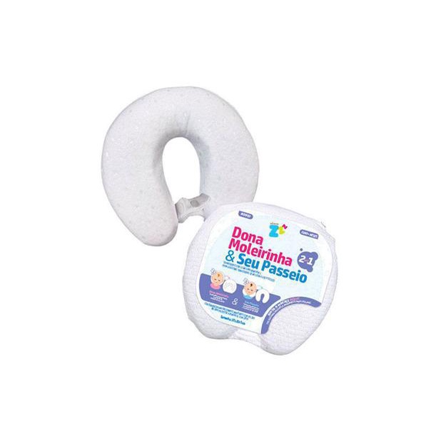 Travesseiro de Pescoço Para bebê Dona Moleirinha 2 Em 1 Z4909 Fibrasca