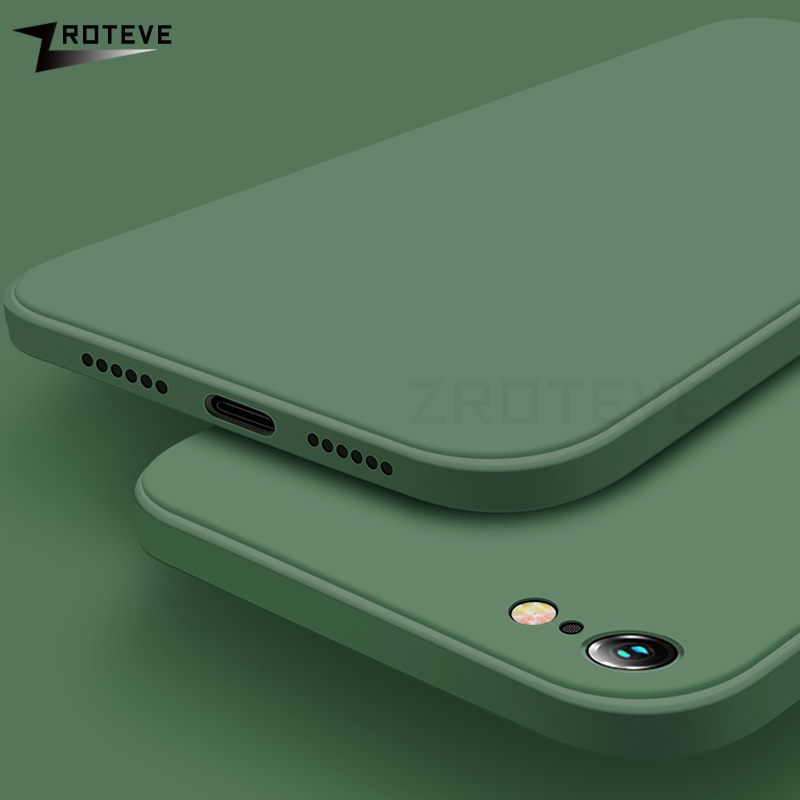 SE 2022 Capa ZroteveSquare Silicone Líquido Flexível Para Apple iPhone 2020 2 3 6 6S 7 8 Plus iPhone7 iPhone8 De Celular Anti-Impacto