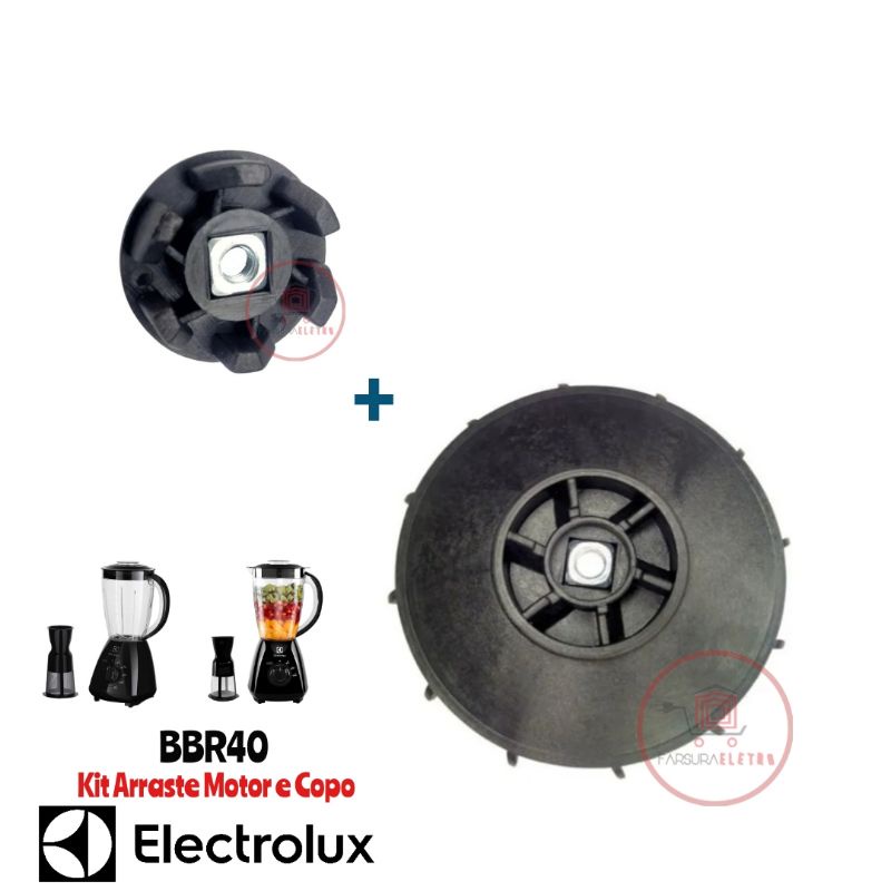 Arraste do Copo e Motor Original Liquidificador Electrolux BBR40
