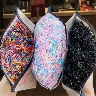 Elástico para cabelo gominha goma chuxa chuxinha infantil beleza feminino multicolorido 50und
