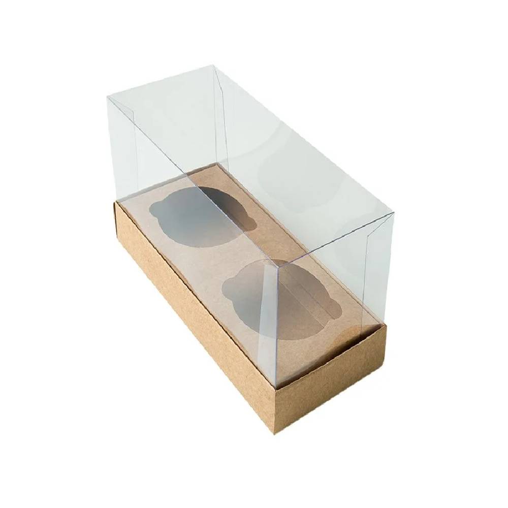 Caixa Mini Cupcake 2 Cav. - 11x9x5,5 Kraft 10un - Assk Rizzo - Home & Living
