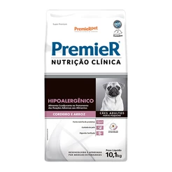 Ração Premier Nutrição Clínica Hipoalergênico para Cães Adultos de Pequeno Porte Sabor Cordeiro e Arroz - 10,1Kg