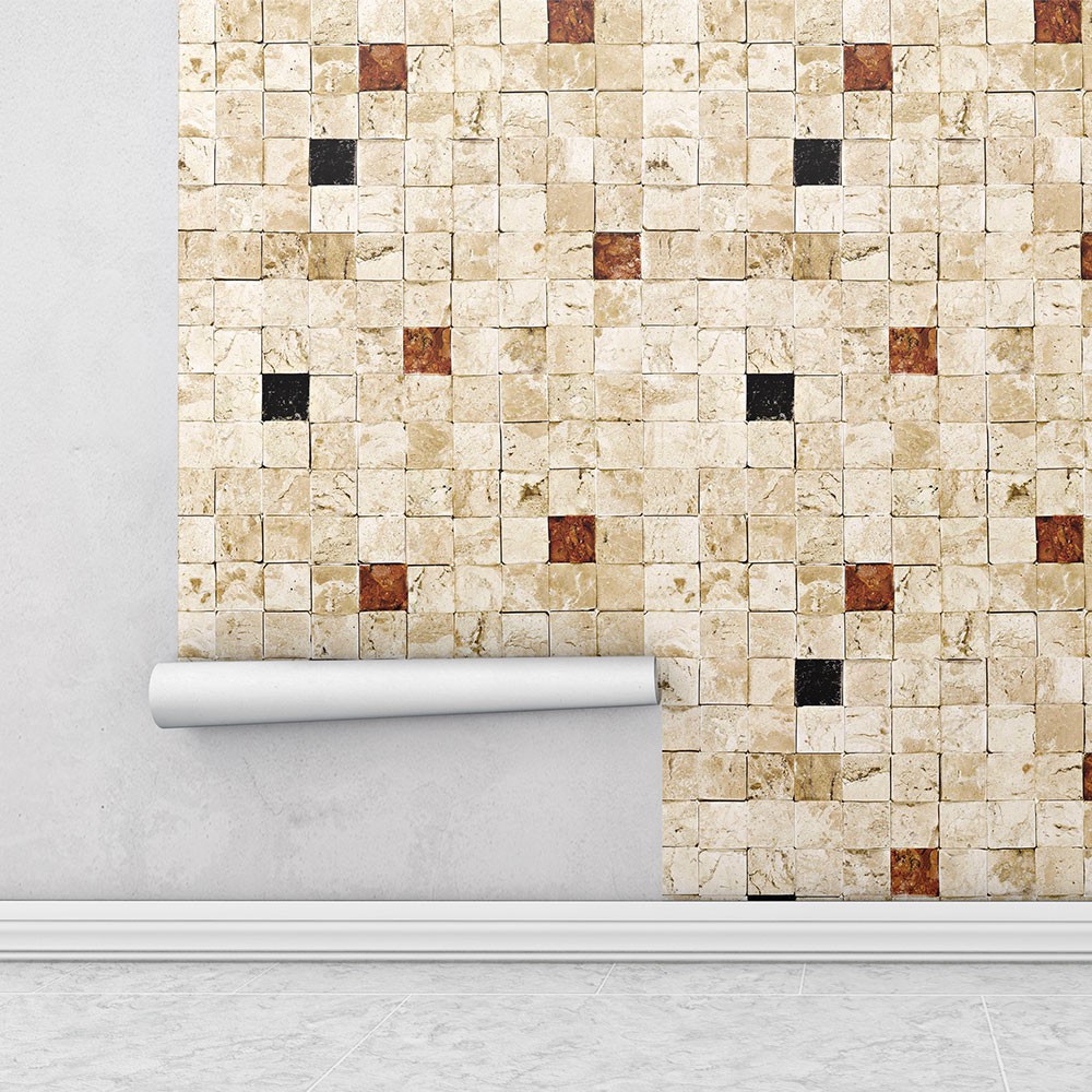 Papel de Parede Adesivo de Parede Tijolinho Portugues Para Sala e Quarto