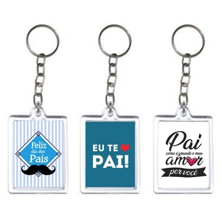 Chaveiro Lembrança Personalizado Dia Dos Pais 3x4