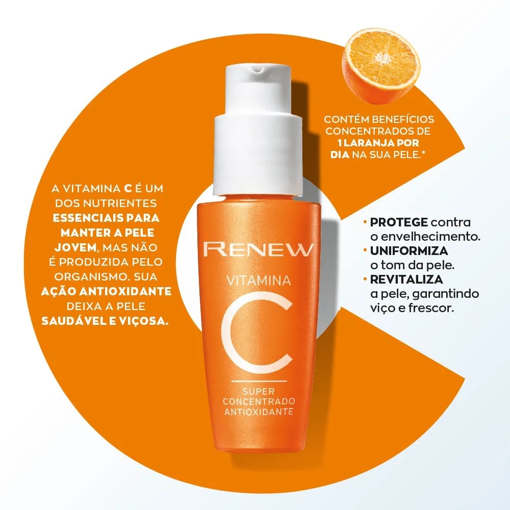 Vitamina C Renew Super Concentrado Antioxidante Avon 30 ml | Shopee Brasil