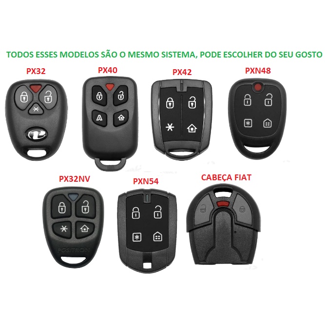 Controle Positron Px32 Px40 Px42 Px46  Pxn48 Pxn52 Cabeça Fiat (Escolha qualquer modelo) Fx Px Ex Cyber em Oferta na Shopee