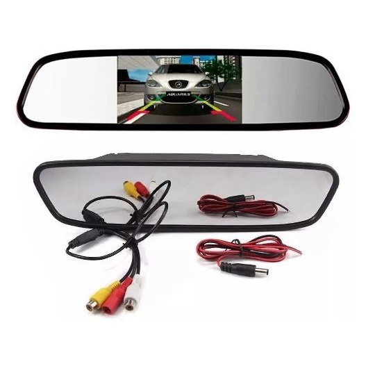 Retrovisor Interno De Sobrepor Com Monitor De Lcd