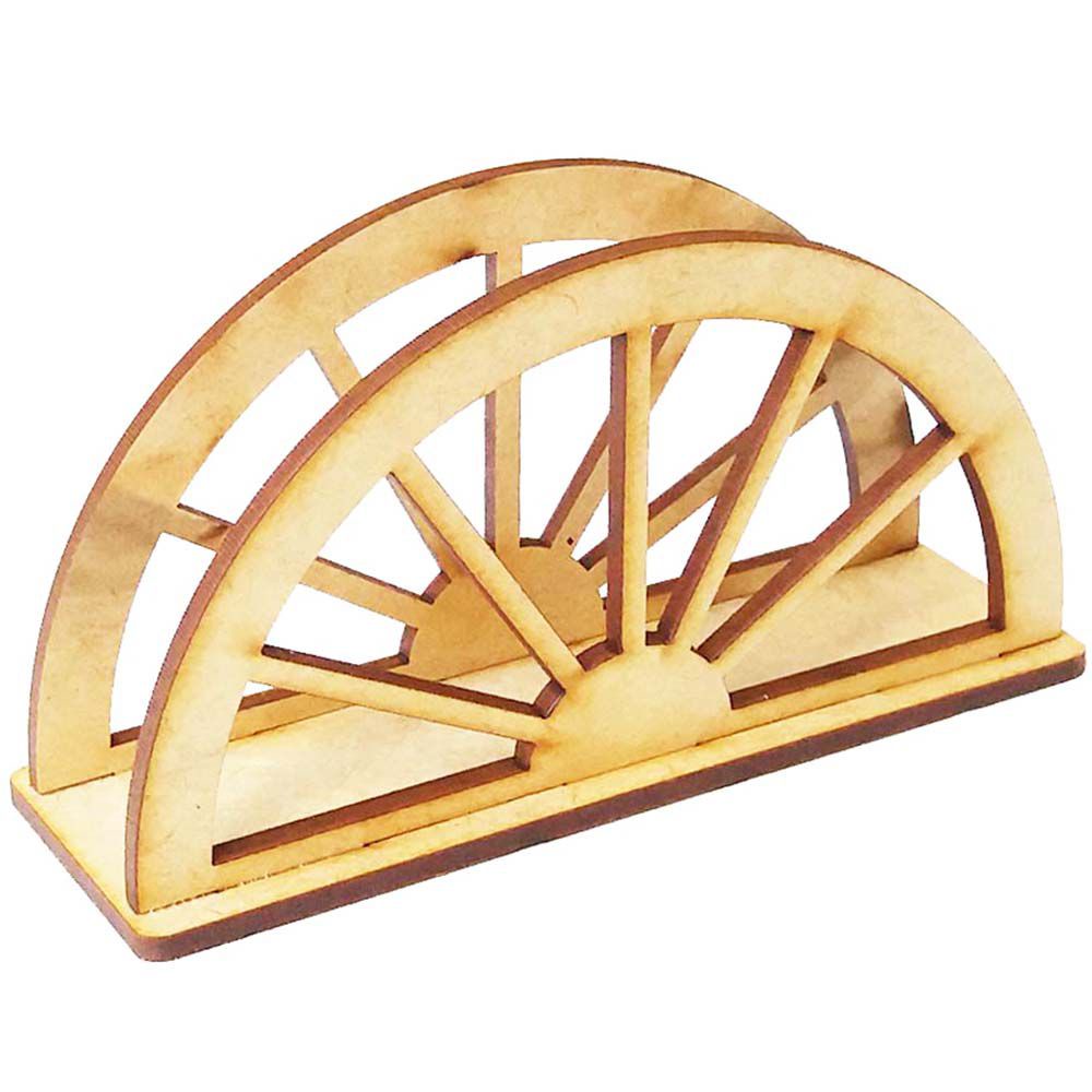 Kit 6 Porta guardanapo mdf roda de carroça country fazendinha