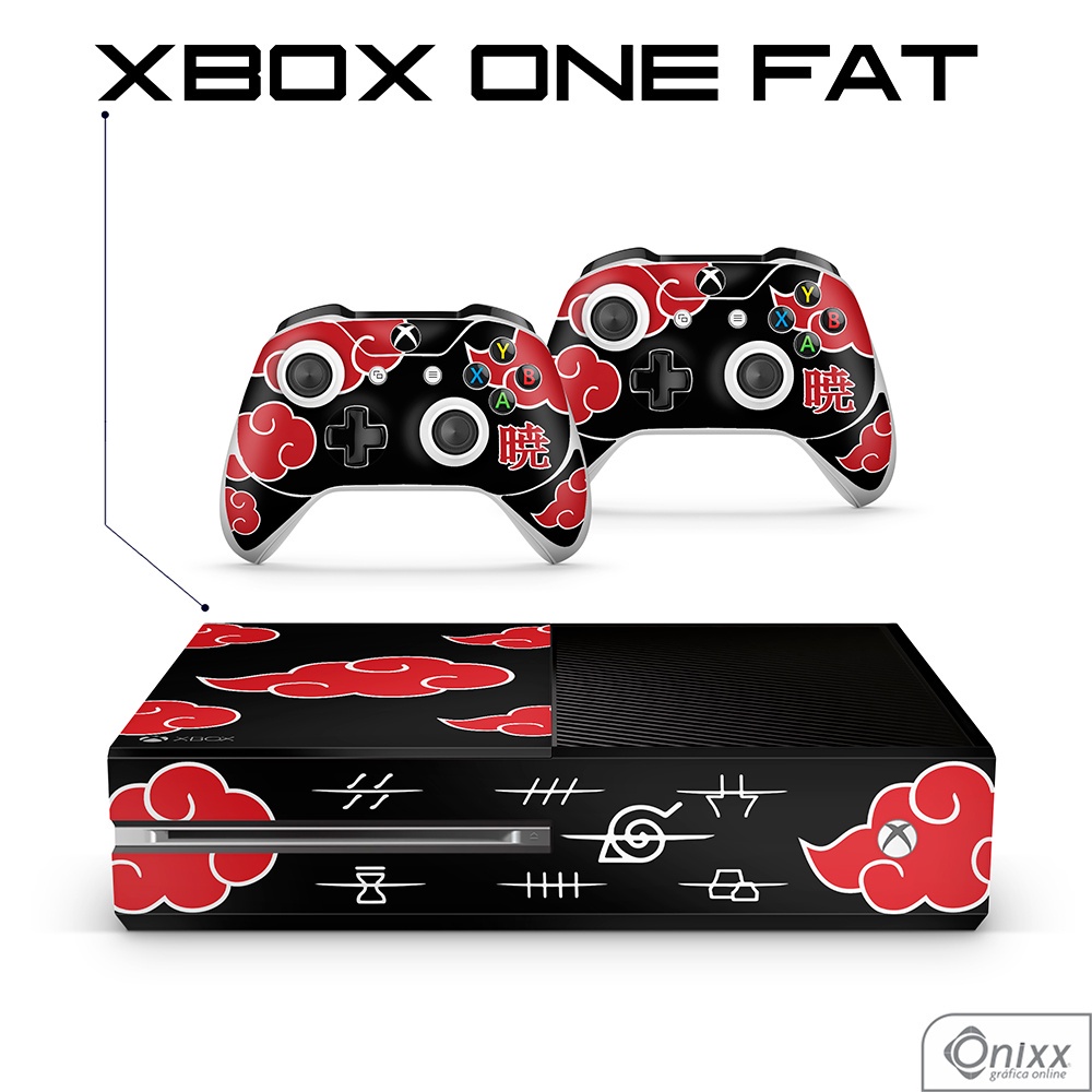 Skin XBOX ONE FAT Adesiva Naruto Akatsuki