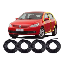 Kit Borrachas De Vedação Gol 2014 2015 2016 2017 - 4 Portas