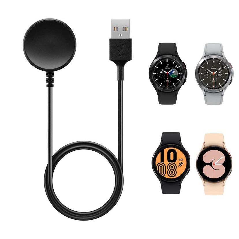 Cabo Carregador usb para relogio Galaxy Watch Active1 40mm/active2 40|44mm /watch3 41|45mm /watch4 40|44mm