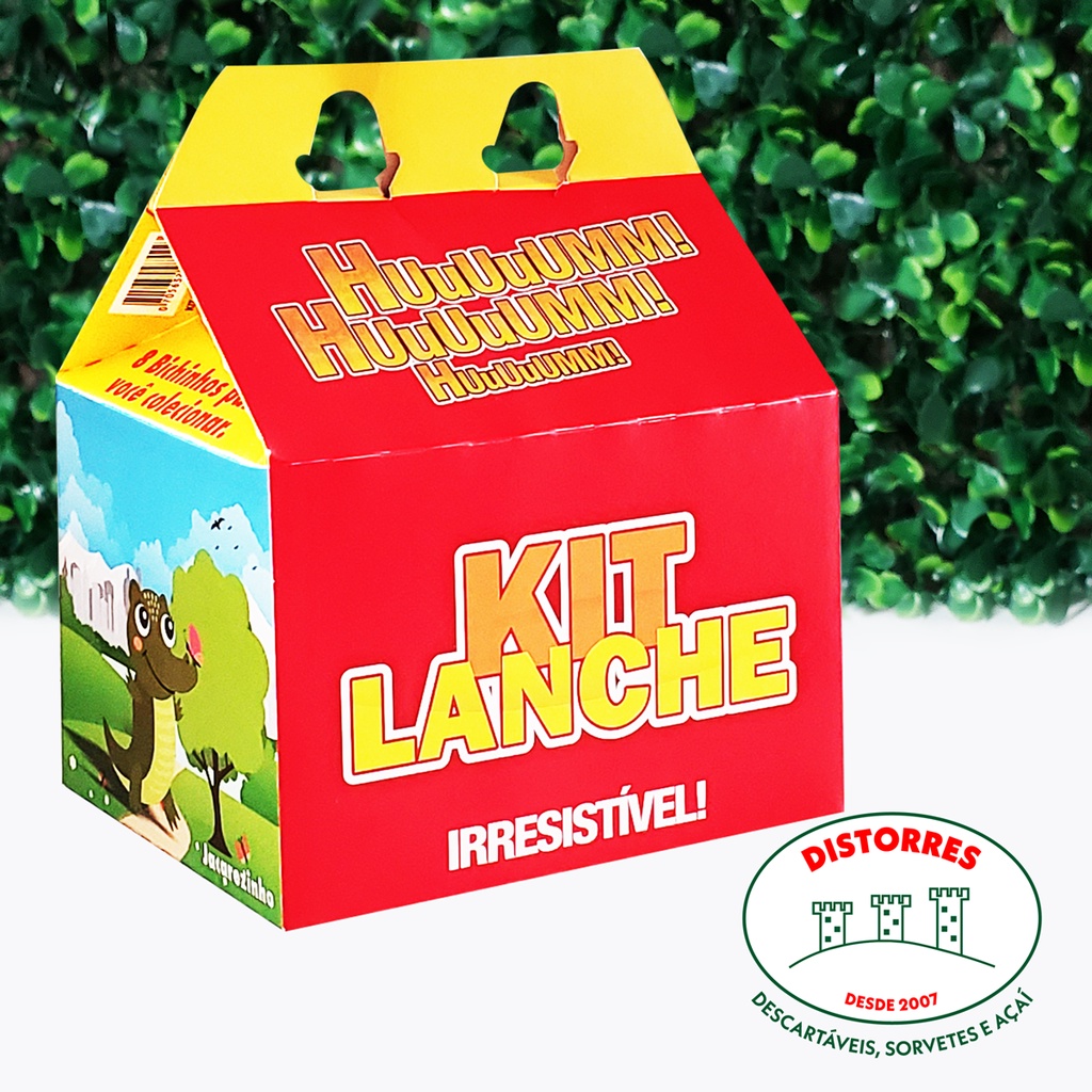 Embalagem Kit Lanche Kids Delivery Com 80 Unidades | Shopee Brasil