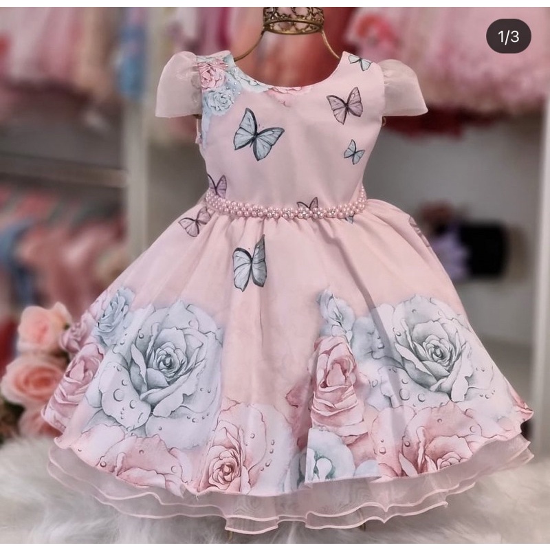 cotton Derivation begin vestido floral infantil em Promoção na Shopee Brasil 2022