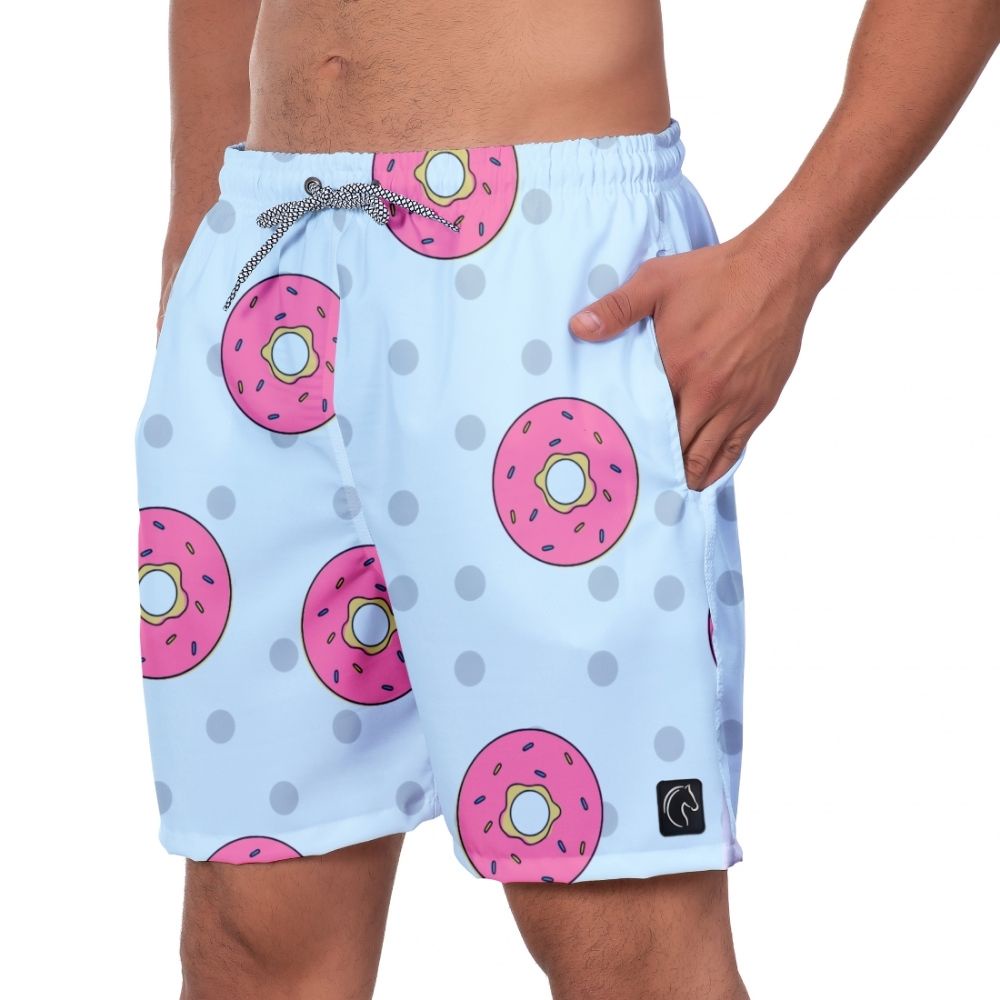Short Samba Canção Rosquinha Verão Academia Praia Piscina