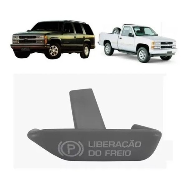 Botão Maçaneta Freio de Mão Silverado Grand Blazer Cinza