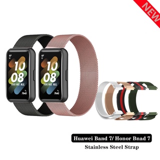 Pulseira De Aço Inoxidável Para Huawei Band 7