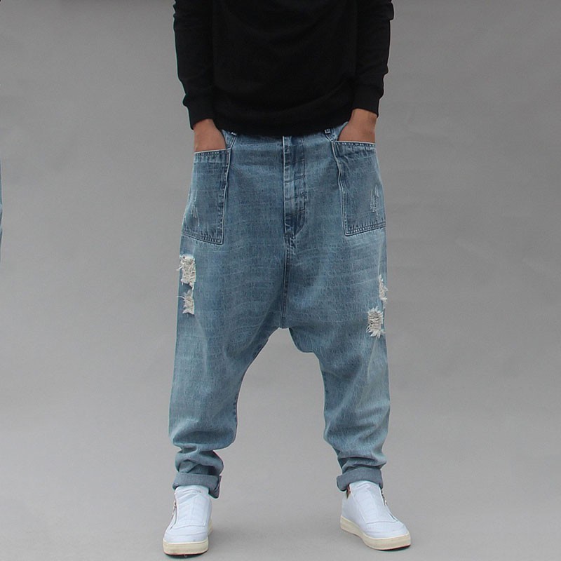 calça jeans masculina folgada