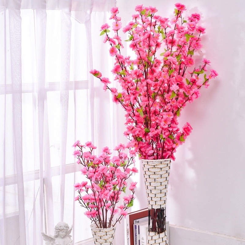 Flor artificial Buquê de Cerejeira 120cm, Flor De Pêssego , Estilo oriental  Para Decoração De Casamento | Shopee Brasil