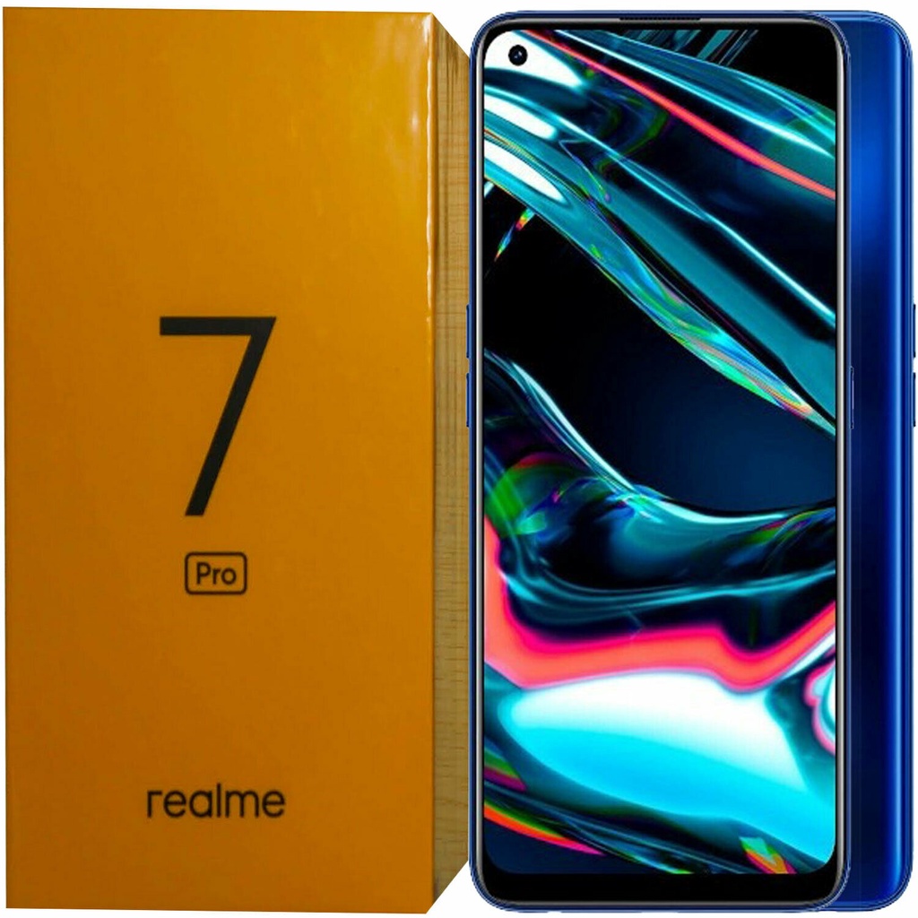 Novo Realme 7 Pro Dual SIM 128GB ROM + 8GB RAM Azul desbloqueado de fábrica 4G SIMfree