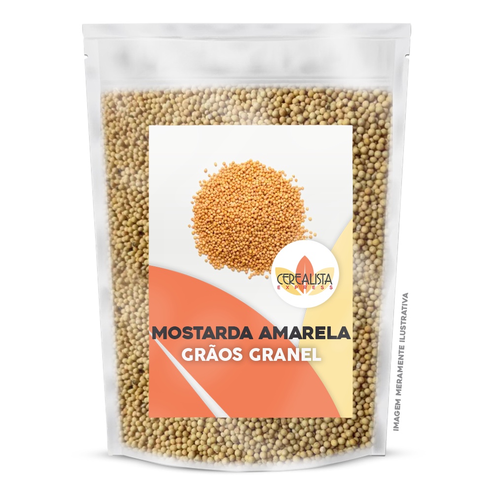 Mostarda Amarela Em Sementes/Grãos Granel em Oferta na Shopee