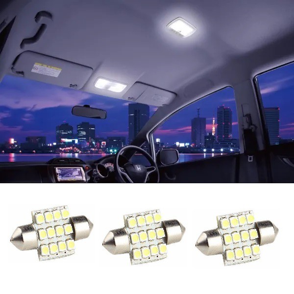 Kit Iluminação Interna Honda New Civic 2007 2008 2009 2010 2011 (3 Und. Torpedo 12 Leds)