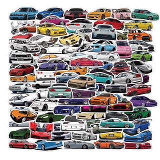 Autocolantes JDM 100/50PCS Bicicleta e Skateboard Para Crianças Bricolagem Portátil à Prova d