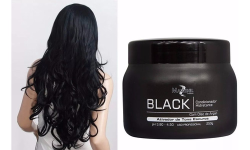 Matizador Black Preto 250g Ativador Tons Preto Mairibel