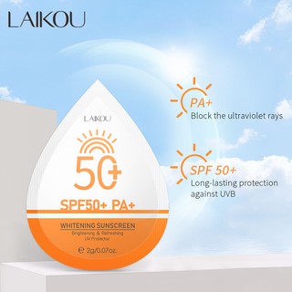 LAIKOU Protetor Solar UV Clareador Para Rosto/SPF50 + 2g