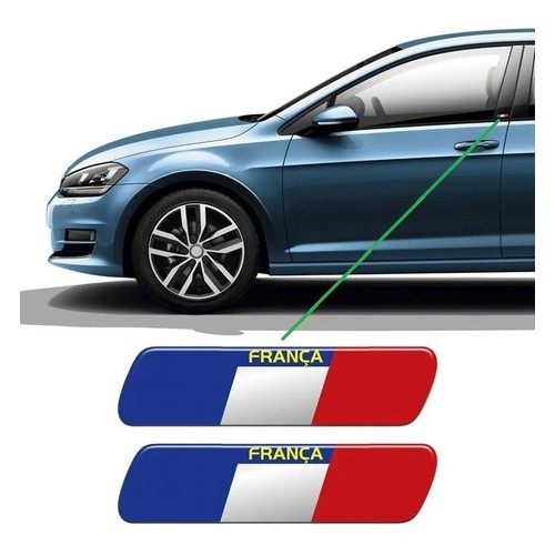 Par Emblema França Coluna Da Porta Renault Duster Logan Clio