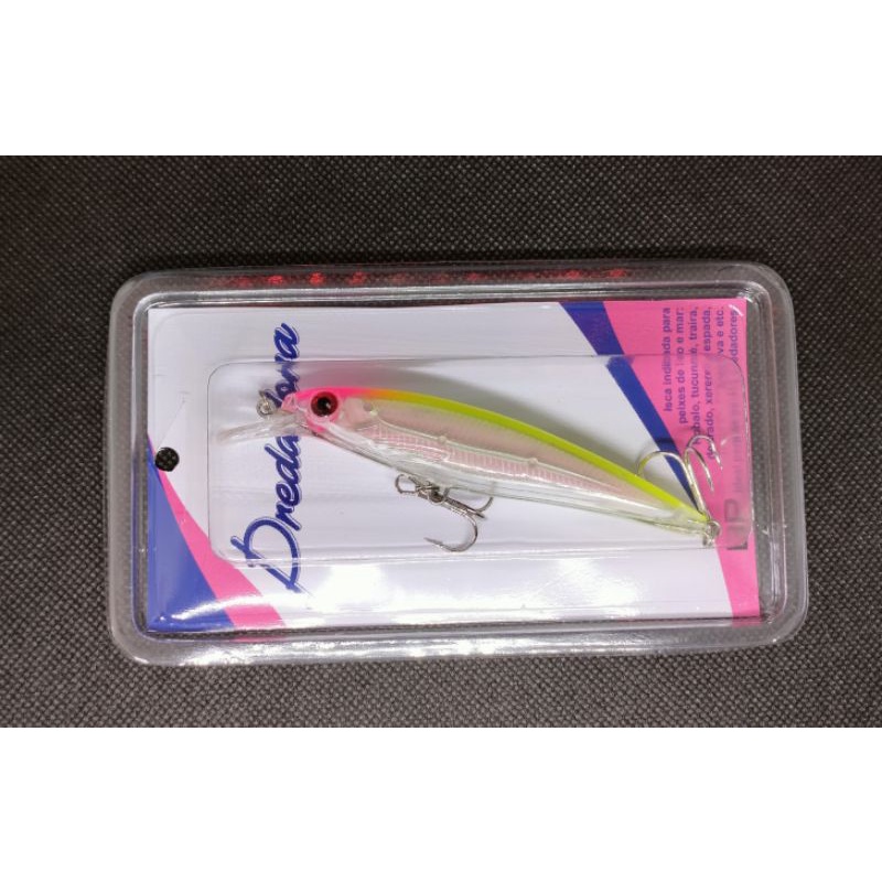 isca artificial Predadora  marca BP robalo tucunaré traíra doura peixes predadores de rio e mar e pesqueiros de caiaque banco ou de beirada isca profissional testada e aprovada , nado realístico pintura impecável , e garateia afiadas