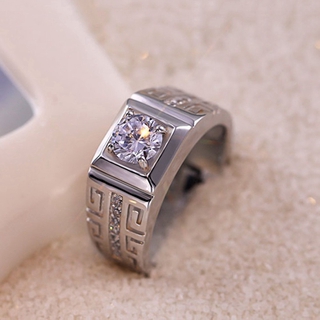 Anel Ajustável Masculino Zircon Fashionable/Acessórios De Moda Jóias em Oferta na Shopee
