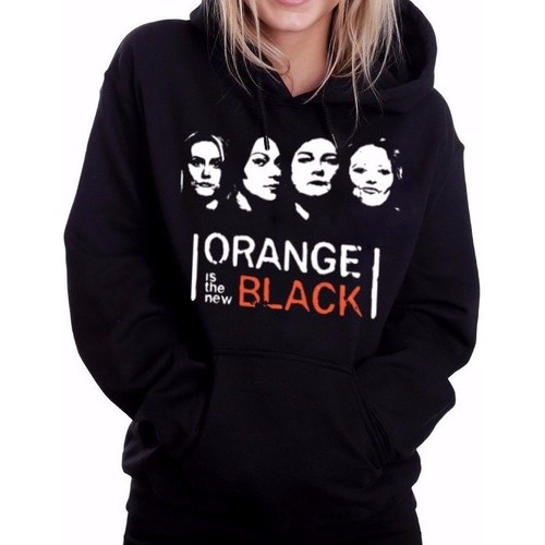 Blusa Orange Is The New Black moletom canguru moleton