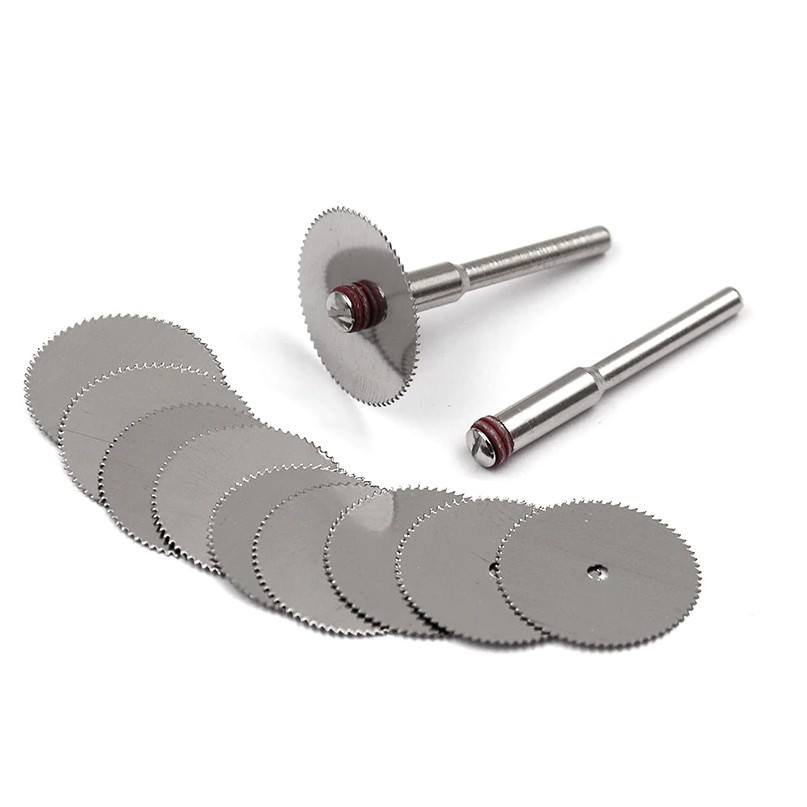 Kit 10 Mini Discos Para Micro Retifica Dremel 22mm + 2 Hastes | Shopee ...