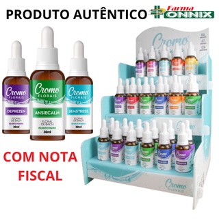 CROMOFLORAIS - Floral de Bach 30ml - Ansidade, Sono, Libido, Tensão e Stress - uso adulto e pediátrico - novas embalagens