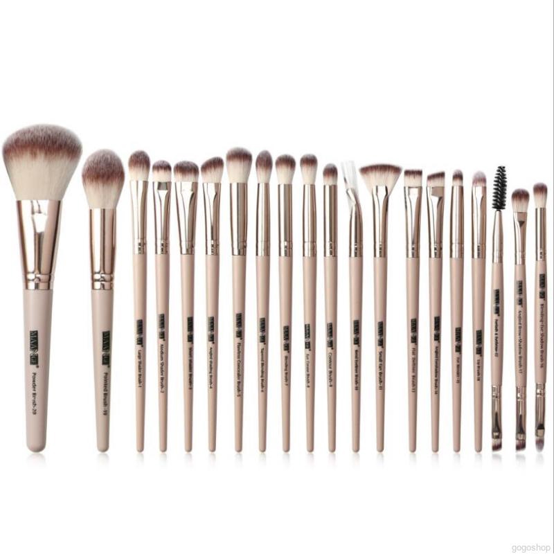 Gogoshop MAANGE 20pcs Kit De Escovas De Maquiagem Para Os Olhos Foundation Brush Blush Escova Lábios Eyesheshadow Eyelash Eyebrow Set