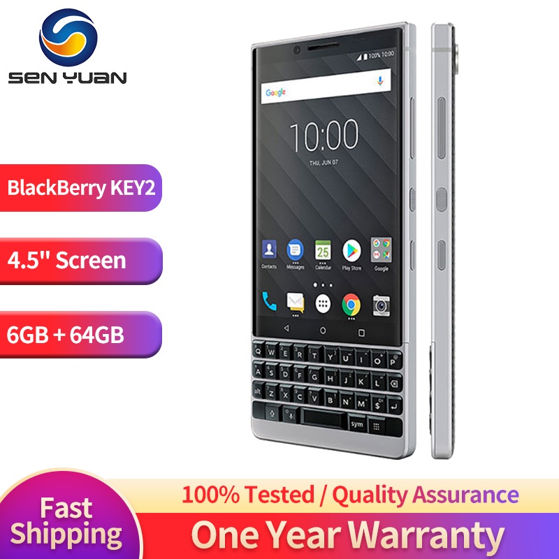 Telefone Celular Original BlackBerry KEY2 4G LTE 4,5'6gb RAM 64GB ROM Octa Core QWERTY Teclado Snapdragon 660-C