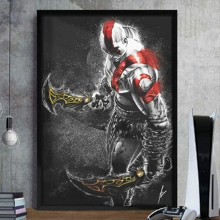 Quadro Decorativo Games God Of War Kratos 60x40 em Oferta na Shopee