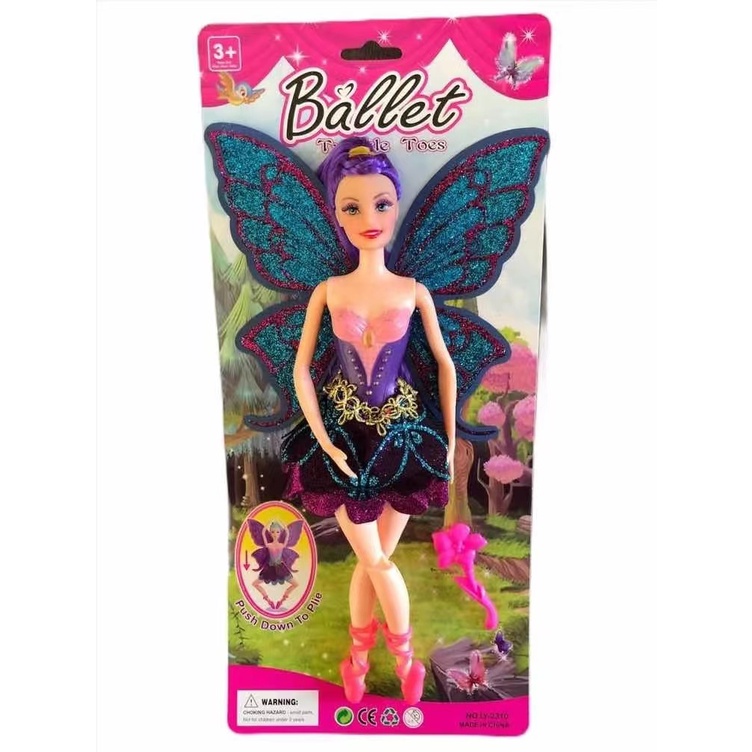 Brinquedo deBoneca Fada Ballet  Bailarina Articulada Linda presenteFUTURO ONLINE