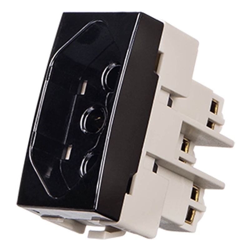Linha Sleek Ebony Tomada Preta 2p+t 20a 250v
