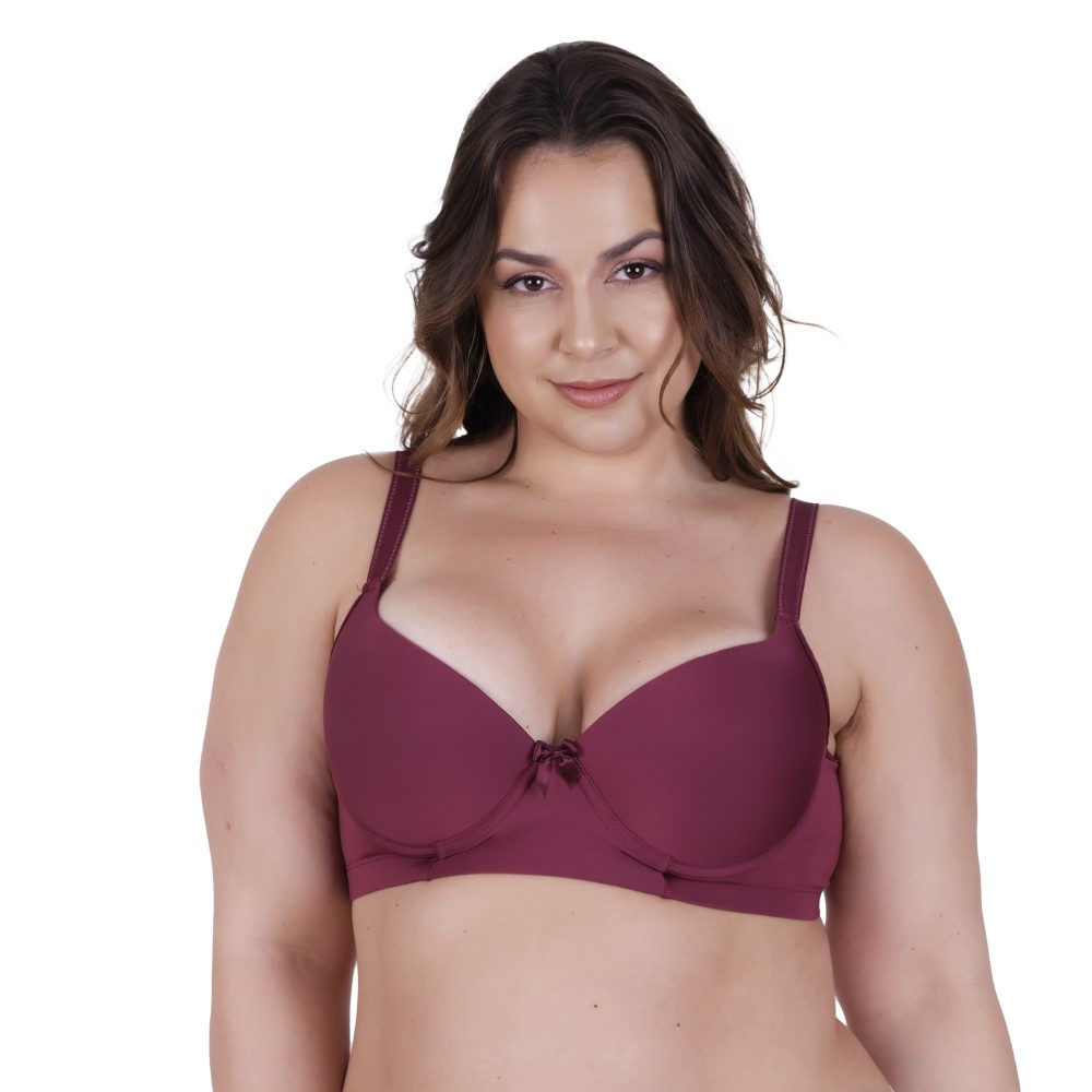 Detalhes do Sutiã Plus Size Bella da Serra Lateral Larga Alça Reforçada Bojão Nathália