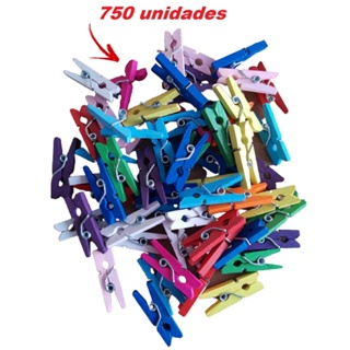 Mini Pregador Prendedor Coloridos Festas Fotos 750 Unidades em Oferta na Shopee