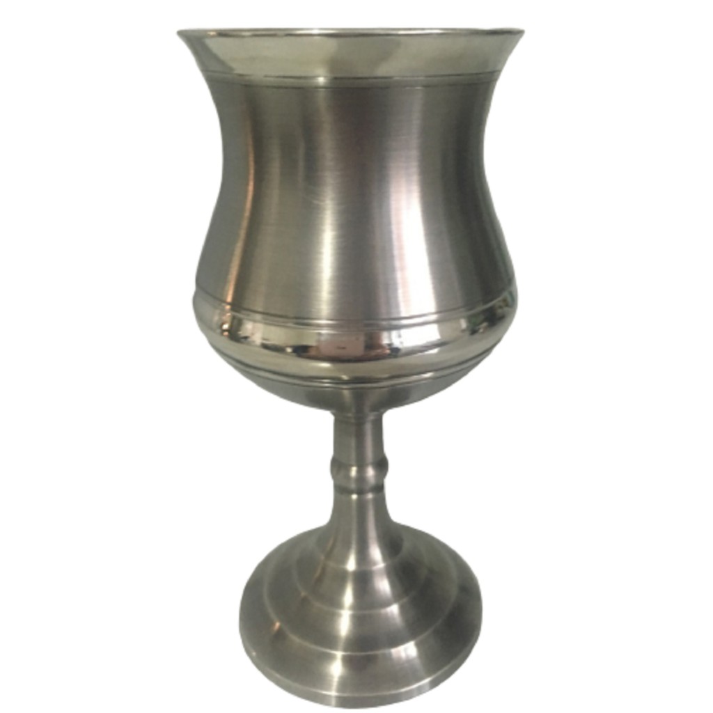 Cálice Taça Clássico Vinho Em Estanho Elegante 120 Ml