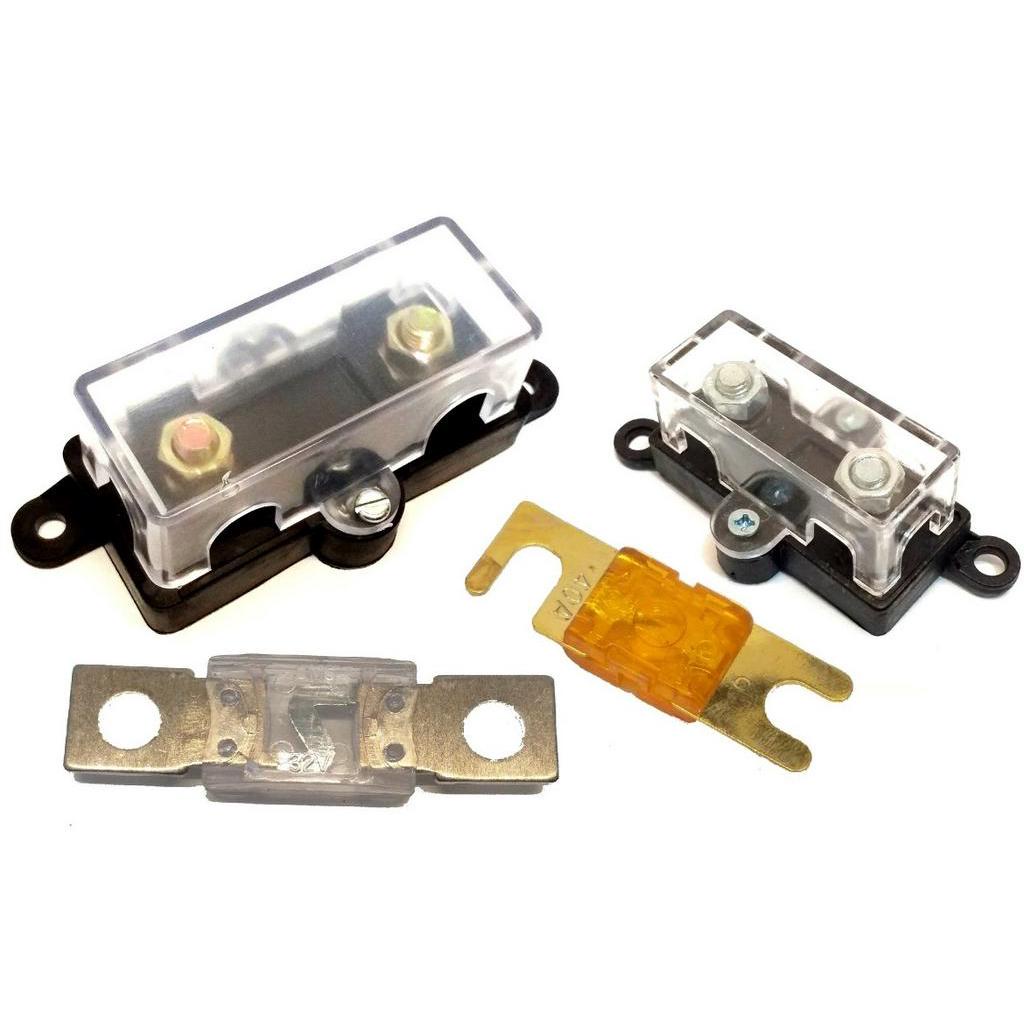 2 Porta Fusível Mega com 100A e 2 Porta Fusiveis Midi c 70A
