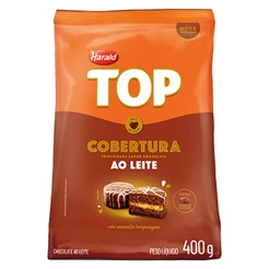 Gotas de Chocolate Fracionado Top Ao Leite 400g - Harald