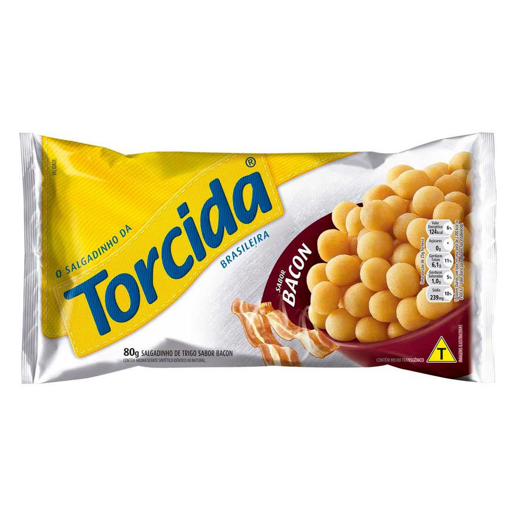 Salgadinho Torcida Bacon 70 G - Envio Imediato | Shopee Brasil