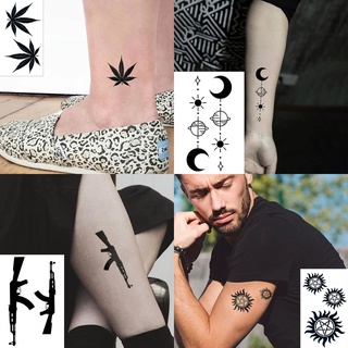 Tatuagem Temporária Falsa Lobo Yin and Yang Beijo Crucifixo Alta Qualidade Envio Imediato